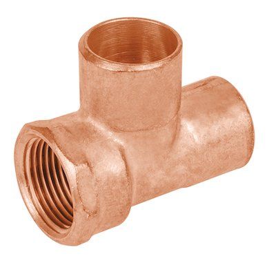 TEE DE COBRE R/LATERAL 19MM